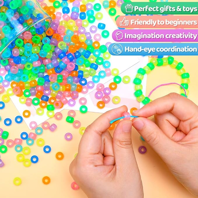 Iooleem Pony Beads, Beads for Jewelry Making, Beading Supplies, Arts & Crafts - Image 6