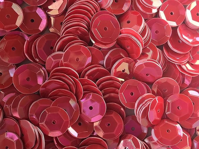 Sequins 8mm 800/Pkg Hot Pink- Red - Image 2
