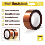 MEBMIK 2 Rolls 20mm x16m Heat Tape High Temperature Heat Resistant Tape Heat - Image 3