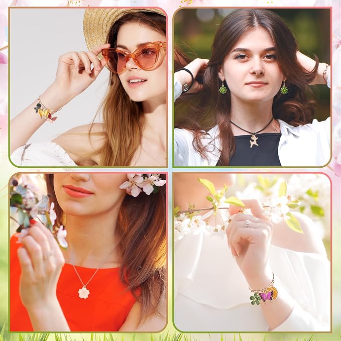 MARFOREVER 120 PCS Flower Butterfly Charms - Image 7