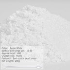 Mica Powder, 7.05OZ（200g）, Super White Mica Powder Pigment - Image 2