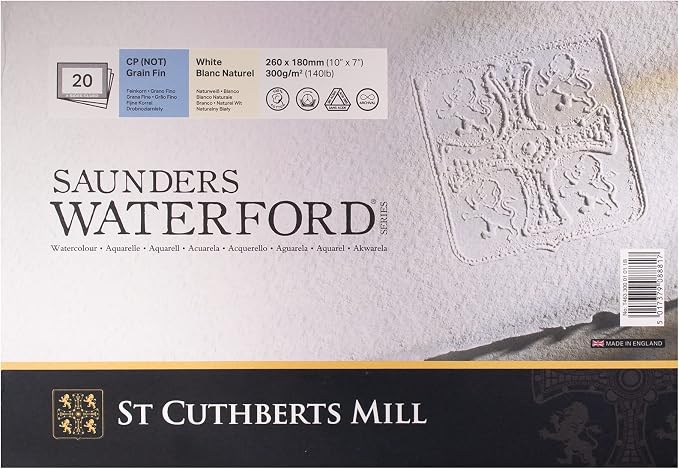 Saunders Waterford Legion Watercolour Block, 140 lb. Cold Press, 7 x 10 inches by Unknown