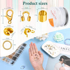 Acejoz 2165 Pcs Crimp Beads for Jewelry Making, Incliding Crimp Bead Covers - Image 3