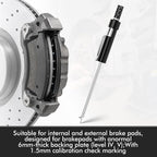 Brake Pad Measuring Tool, Stainless Steel Brake Thickness Gauge | No Wheel - Image 4