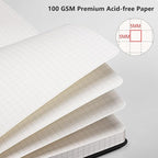 RETTACY Graph Grid Paper Notebook, 192 Pages, A5 Size | 5 Squares per Inch - Image 3