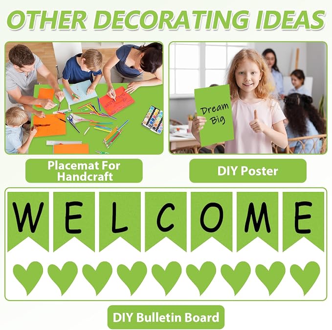 Qyeahkj 17.7in x 20ft Bulletin Board Paper Roll Bulletin Board Background Paper - Image 5
