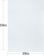 MYFAMIREA Cross Stitch Aida Fabric 11 Count, 59 by 39 Inch Large Size, Classic - Image 2
