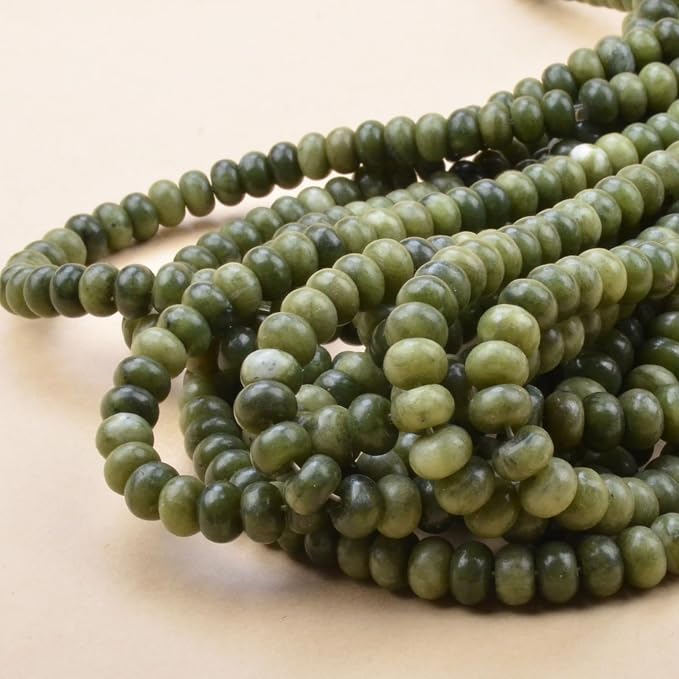 ICAI Beads 5x8mm Natural Rondelle Spacer Loose Beads - Image 6