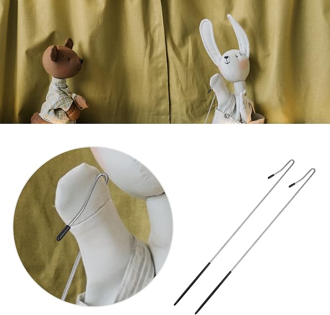 16 Inches Puppets Arm Control 2pcs, Metal Rod Puppet Accessrioes - Image 4