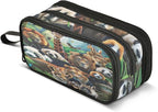 Animals Pencil Case Box Boys Girls Large Pencil Pouch Zipper Compartments Big by BOENLE-WELCOMEYOURCOMING