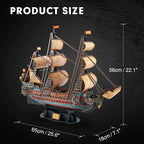 CubicFun 3D Puzzle Spain Puzzle Gift Boat Boat Model San Felipe 248 Pieces | - Image 6