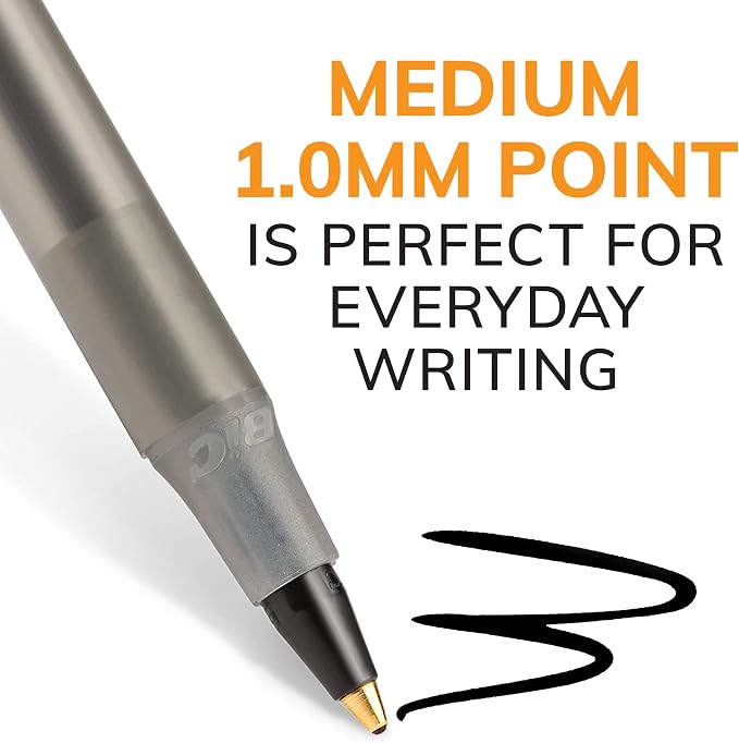 BIC Round Stic Xtra Life Ballpoint Pen, Ultra Long Lasting and Consistent Ink - Image 2