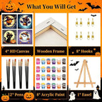 Arttoplus 4 Pack Halloween Paint by Numbers Kit - Image 6
