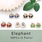 Bulk Gold Enamel Charms for Jewelry Making, Colorful Metal Charms Pendant for - Image 3