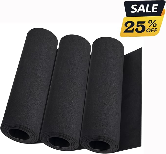 3-Pack 5mm Thick Black Eva Foam Cosplay Sheets roll, 13.9" x 59" Premium eva - Image 3