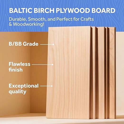 Baltic Birch Plywood Custom Cut, Customized to Size 1/2 Inch Thick, B/BB Grade - Image 3