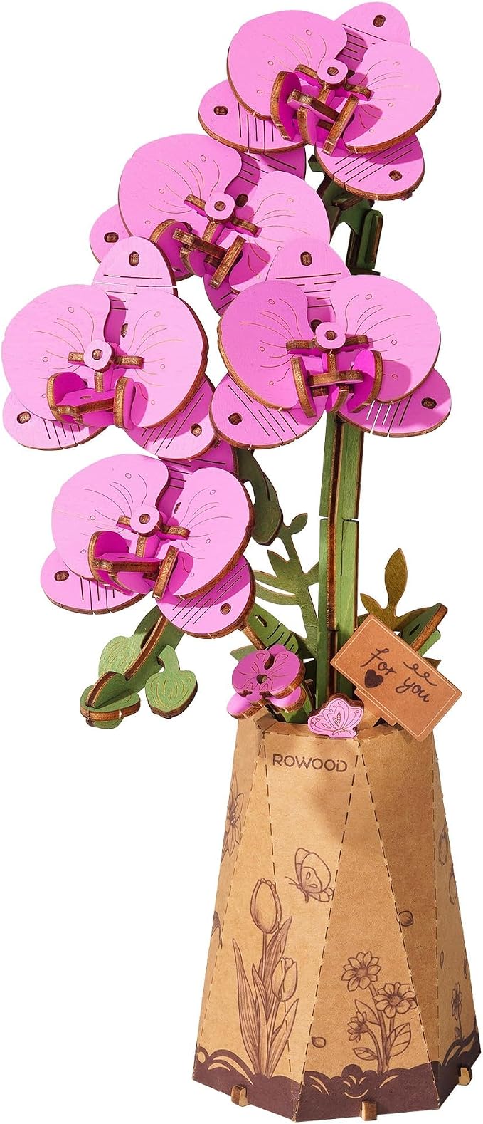rowood 3D Wooden Puzzles for Adults, DIY Artifical Flower Botanical Collection by RowoodAssembleArtDecorateLife