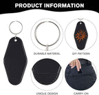 Yoption 50pcs Blank Motel Keychain Bulk - Image 4