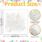 Cardinal Paint by Numbers for Adult, Cardinal Paint by Numbers Kit for Adults - Image 3