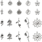 Craftdady Tibetan Style Antique Silver Alloy Pendants Cute Metal Dangle Charms - Image 8