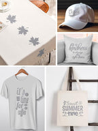 HTV Heat Transfer Vinyl Bundle: 16 Pack 12" x 10" Silver Heat Transfer Vinyl - Image 2