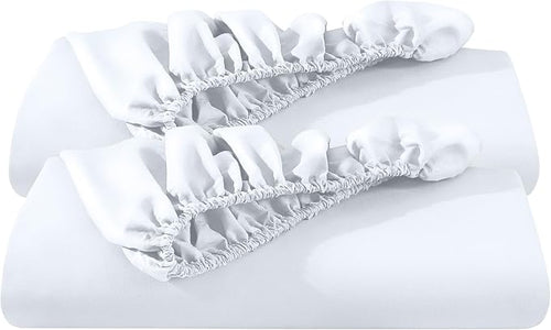 Bare Home 2-Pack Fitted Bottom Sheets Split Head Flex King by BareHome
