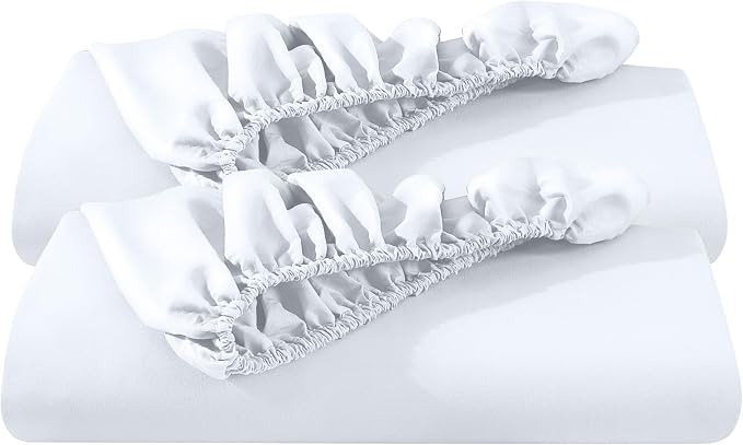 Bare Home 2-Pack Fitted Bottom Sheets Short Queen by BareHome