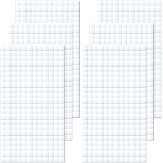 Joez Wonderful 6 Sheets Foam Adhesive Squares, Precut Squares Strips Foam Tape by Joez+Wonderful