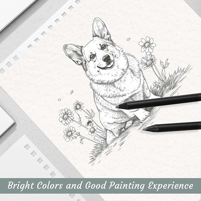 12 Pack Sketch Book, 9 x 12 Inch Sketchbook, 68lb/100gsm Top Spiral Bound - Image 4