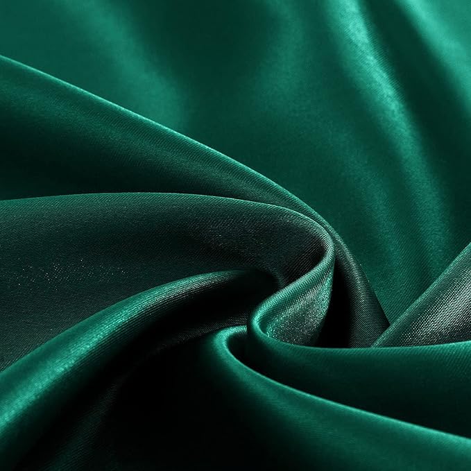 Homiest Blackish Green Satin Luxury Soft Top & Bed Sheet - Image 3
