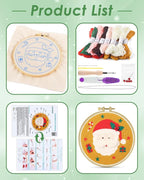 ERKOON Christmas Punch Needle Kit Adults Beginners, DIY Easy Christmas - Image 2