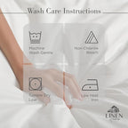 Linen Home 100% Cotton Percale Sheets Twin Size, Deep Pocket, 3 Pieces Set - Image 5