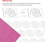 Kapyoo 3Pcs Freemotion Quilting Rulers and Templates Set Quilting Templates - Image 4