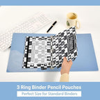 Custom Chess Checkered Plaid Pencil Pouch - Image 4