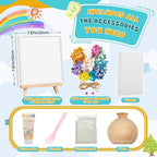 Fuyoooo DIY Vase Mosaic Painting Kit, 7.87 x 7.87 x 0.79 Inches DIY Arts and - Image 2