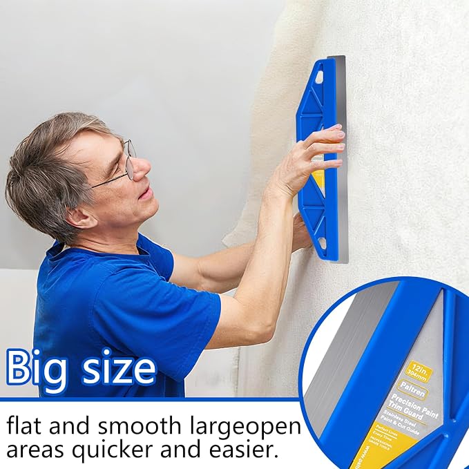 12-Inch Paint Edger & Trim Guard, Stainless Steel Straight Edge Tool | Painters - Image 4