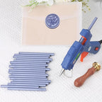 Zinc Blue Sealing Wax Sticks, WASOHLING 20Pcs Glue Gun Wax Seal Sticks - Image 3