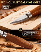 Wood Carving Kit Whittling Kit: Deluxe Wood Carving Tools Knife Set - Image 4