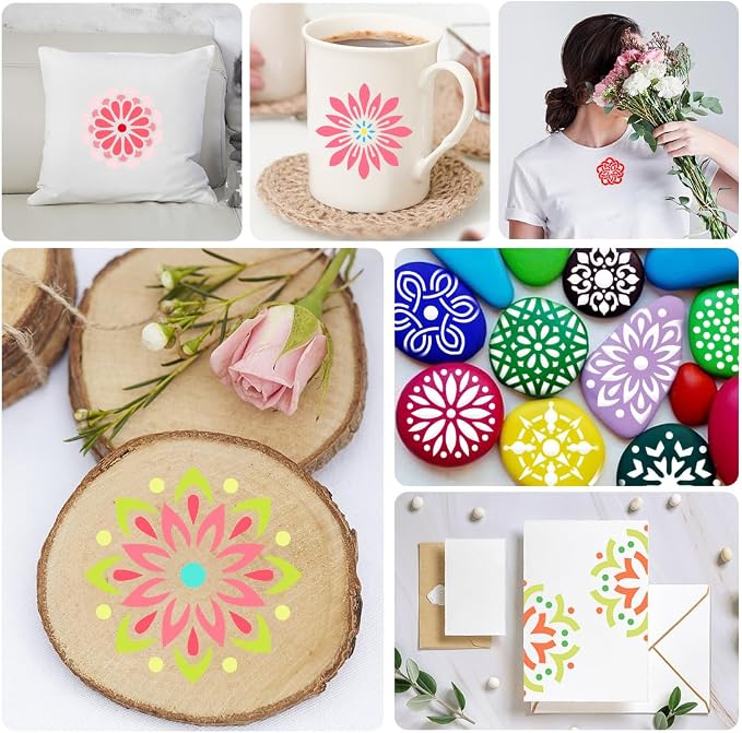 50 PCS Mandala Painting Stencils Reusable Mandala Stencils - Image 7