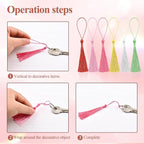 NACHLYNN 120 Pcs Bookmark Tassels Bulk 13cm/5 Inch Silky Handmade Soft Craft - Image 6