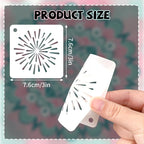 JULMELON 20 PCS Mandala Stencil, 3 Inch Mandala Stencils - Image 2