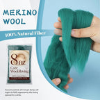 Core Wool for Needle Felting, 8 OZ Merino Wool Roving, Soft Felting Wool for - Image 3