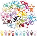 24 PCS Star Swivel Keychain Clasps, Metal Swivel Lobster Clasp | Heavy Duty by Isslly