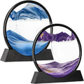 Hiceeden Set of 2 Moving Sand Art, 10 Inch 3D Sand Liquid Motion Sandscapes by Hiceeden