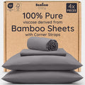 Bambaw King Sheets Set 4pcs, 100% Viscose Derived from Bamboo Sheets, King Size by Bambaw