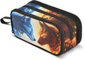 Wolf Ice Blue Fire Pencil Case Box Boys Girls Large Pencil Pouch by BOENLE-WELCOMEYOURCOMING