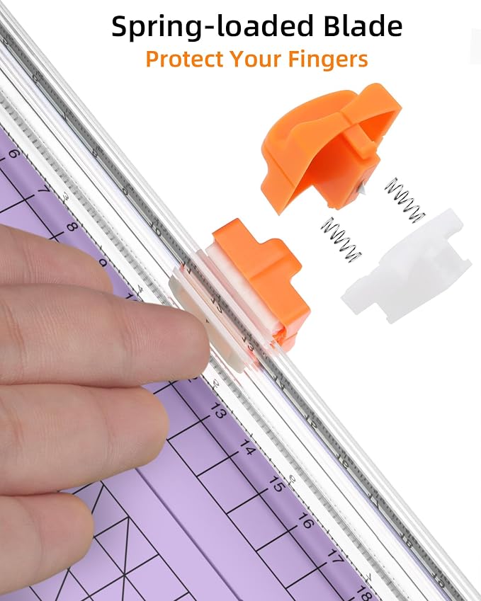 Firbon Purple A5 Paper Cutter, Straight Small Paper Trimmer - Image 3