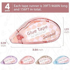 Secopad Scrapbook Tape, 0.3IN x 39FT Double Sided Tape Roller - Image 5