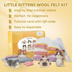 MOREJMTT Needle Felting Kit, 6Pieces Cats Making Wool Needle Felting Starter Kit - Image 7