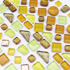 LITMIND Assorted Gold Yellow Irregular Crystal Mosaic Tiles, 9oz Value Pack - Image 5